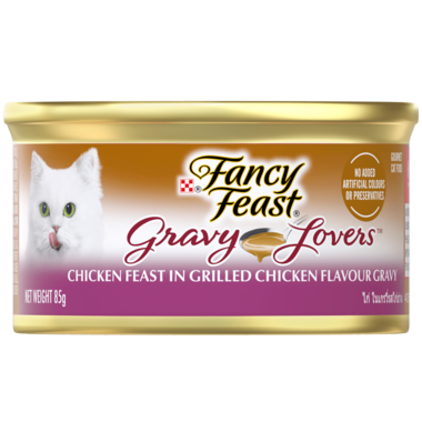 FANCY FEAST® Gravy Lovers Chicken Feast in Grilled Chicken Flavour Gravy - 85G