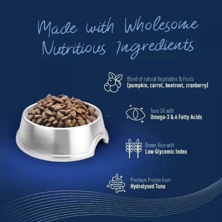 Delizios Premium Dry Cat Food Skin & Coat Care - 1KG