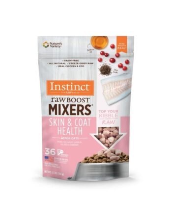 Instinct Cat Freeze-dried Raw Boost Mixers Grain-free Skin & Coat Cat Food Topper - 156G
