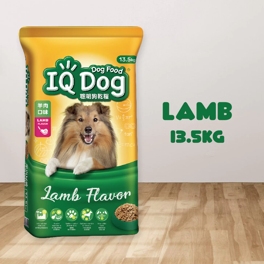 IQ Dog Food 15kg Makanan IQ Dog Chicken Beef Salmon Lamb Dry Food Kibbles Makanan Anjing IQ 15kg